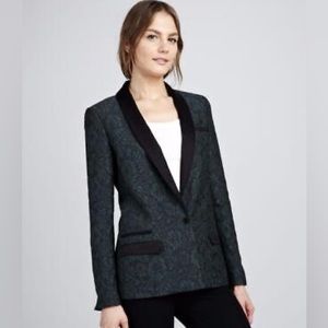 Celeb Fave! Elizabeth and James Green Brocade Floral Tuxedo Jacket $700 USD